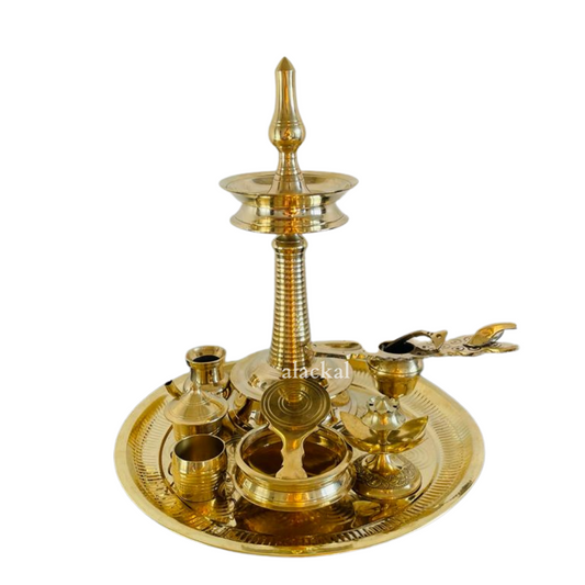 The Most Elegant Ritual: Explore Alackal Bell Metals' Superlative Brass Ashtamangalya Set