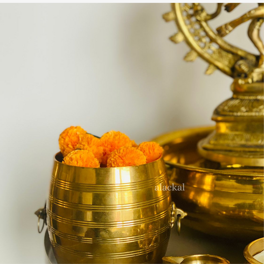 Embracing Tradition: Nirapara Flower Vases from Alackal Bell Metals for a Kerala-inspired Home Decor