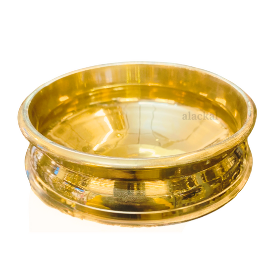 BRASS URULI FOR KEEPING BUTTER FOR KRISHNA | VISHUKANI