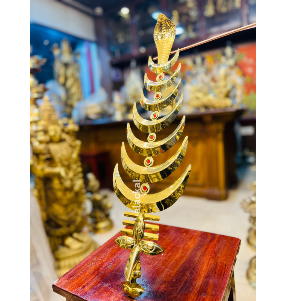 MAHADEVA THIRUMUGAM | ANGI WITH 7 CHANDRAKALA RED STONES AND NAGA ON THE TOP FOR SHIVA TEMPLE | MAHA SIVARATRI