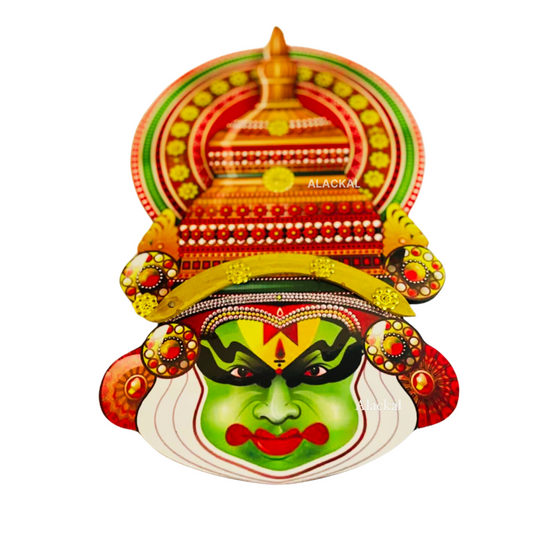 KERALA WALL HANGING KATHAKALI FACE - MULTI COLOUR  FOR GIFTING  AND WALL DECOR