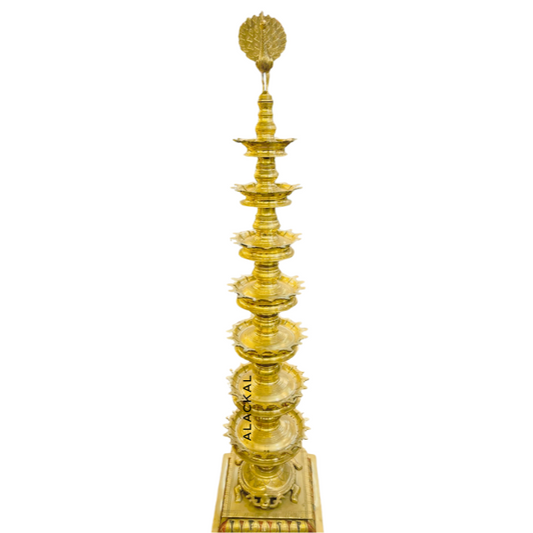 Kerala Handmade Brass Deepasthambham with Annapakshi | 101 Wicks | Sthambha Vilakku| Alackal Bell Metals Mannar