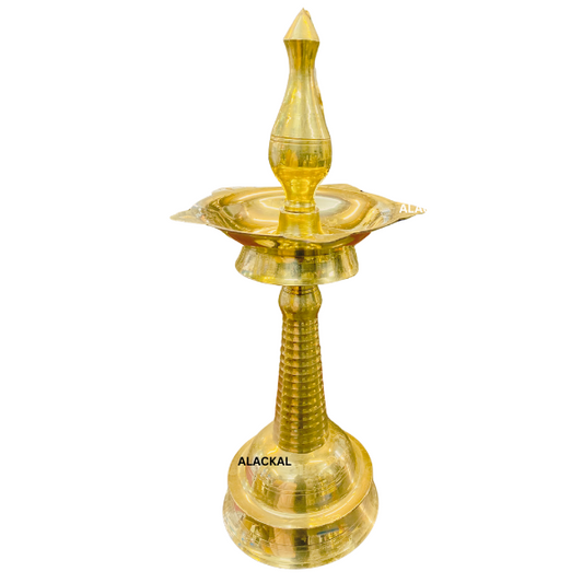 BRASS LIGHTWEIGHT LAMP WITH 5 WICKS - NILAVILAKKU