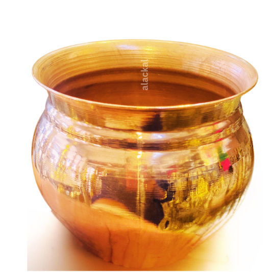 COPPER KALASH POT ( SMALL ) FOR POOJA RITUALS | CHEMBU KALASHA KUDAM