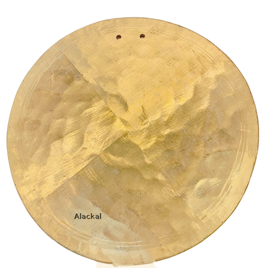 HANDMADE BRONZE ROUND-SHAPED TEMPLE BELL / PUJA MANDIR / SCHOOL BELL | KANSA GHADIYAL GHANTA GONG BELL