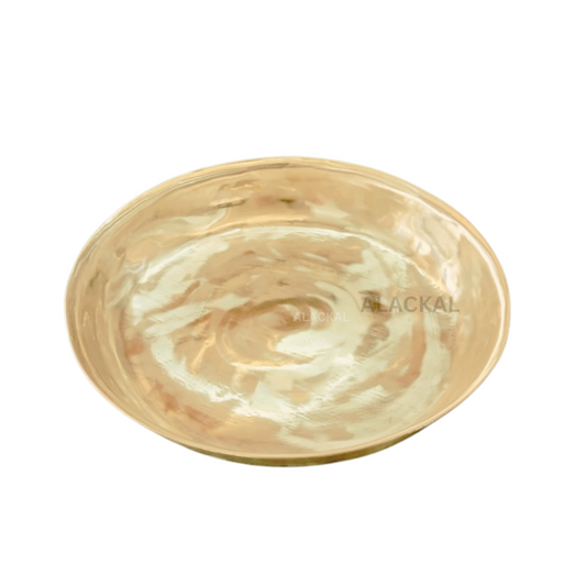 TRADITIONAL HANDMADE KINNAM | BRONZE PLATE | KANSA PLATE | DINNING PLATE