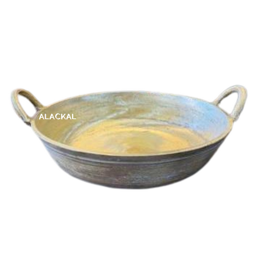Authentic Handmade Bronze Kadai / Kadai (Cheenichatti) – Traditional Kerala Cookware for Deep Frying | Alackal Bell Metals, Mannar
