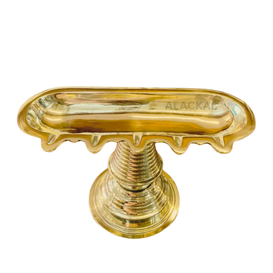 BRASS PAATHI VILAKKU WITH 5 THIRI | HANDMADE | MANNAR VILAKKU