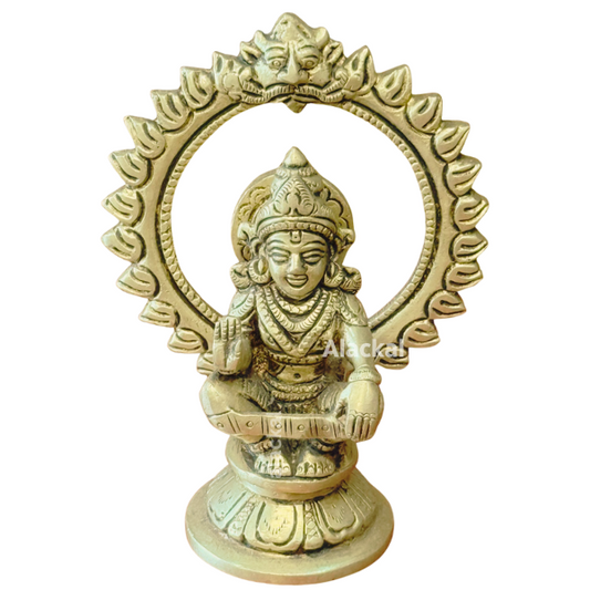 BRASS AYYAPPA IDOL WITH PRABHAVALI | SABARIMALA AYYAPPAN