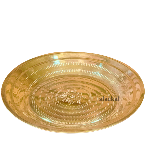 BRASS DESIGNED THALIKA | THALAM | THAMBOOLAM | PLATE FOR HINDU WEDDING RITUALS