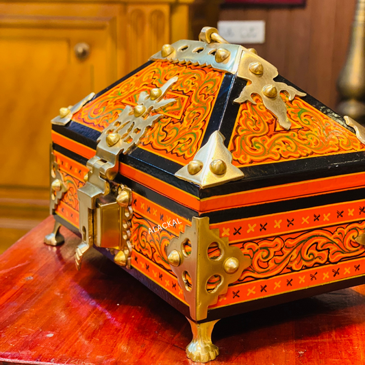 TRADITIONAL NETTURPETTI | WOODEN JEWEL BOX | KERALA AMADAPETTI FOR GIFTING | HOME STYLING