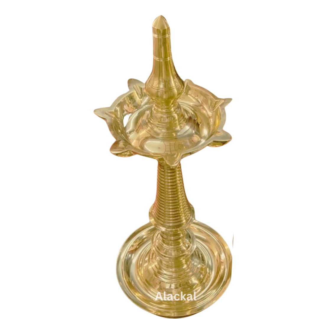 HANDCRAFTED BRONZE 7 WICKS / THIRI NILAVILAKKU FOR POOJA RITUALS | HOME DECOR | WEDDING DECOR