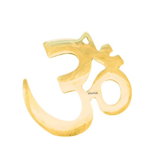 BRASS WALL HANGING OM FOR POOJA ROOM