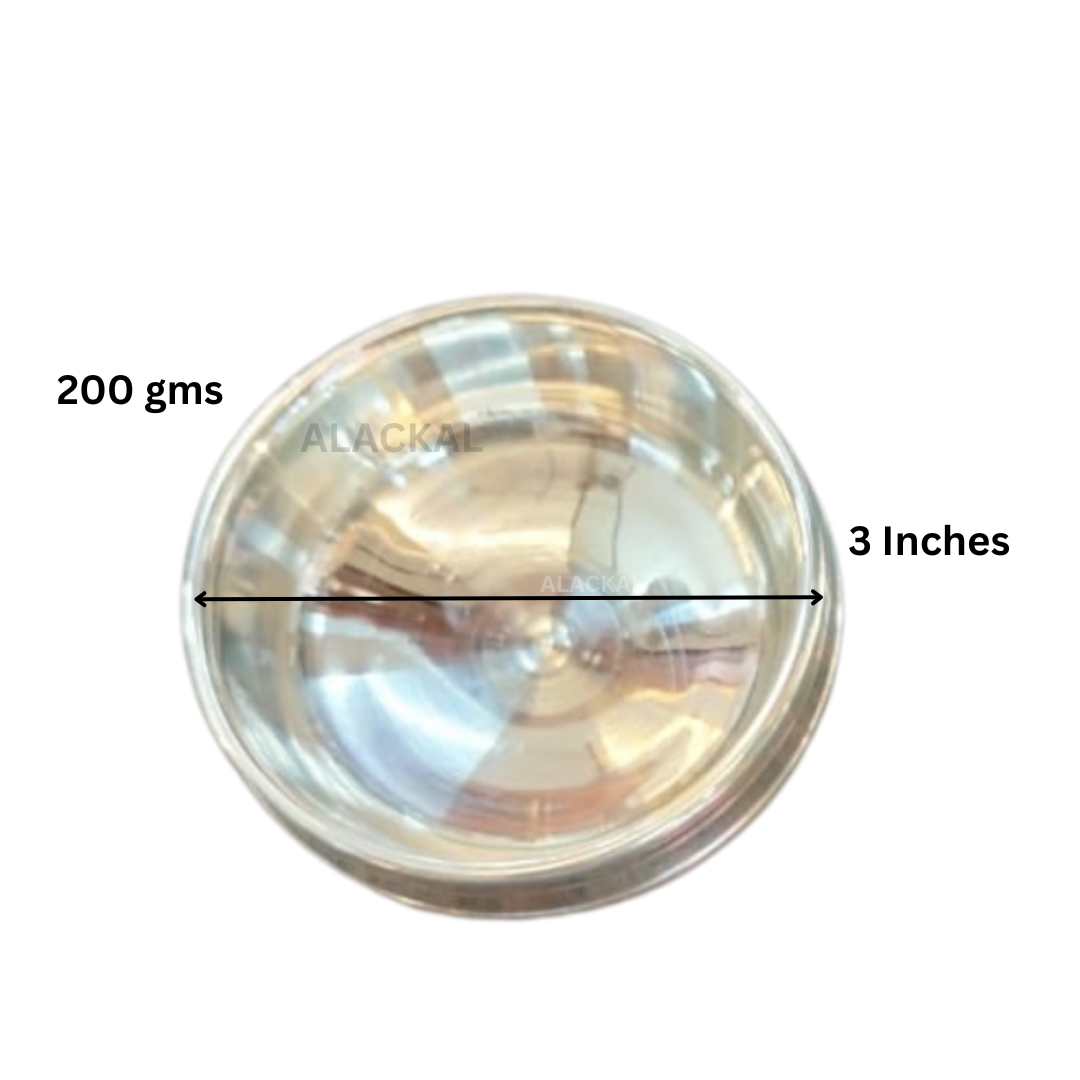 AUTHENTIC PURE SILVER PRASADAM URULI | NAIVEDYAM URULI