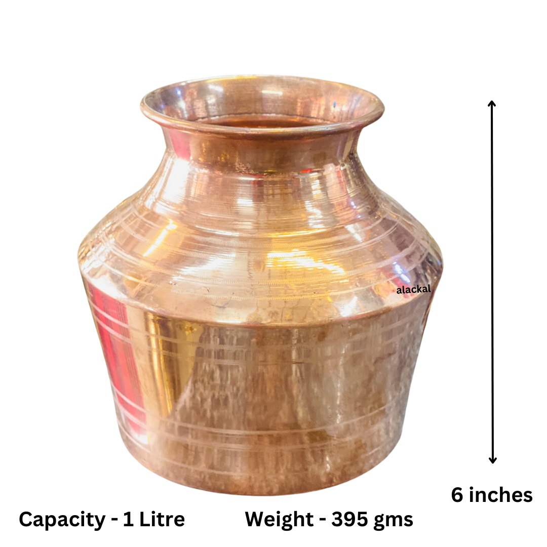 COPPER KALASH POT | CHEMBU KALAM FOR WATER STORING