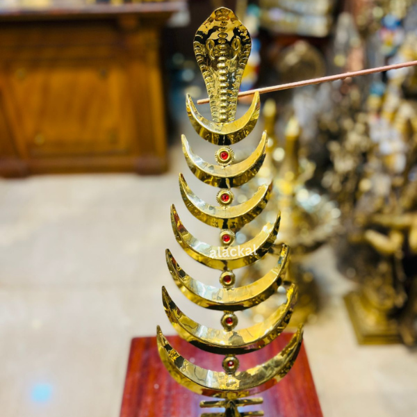 MAHADEVA THIRUMUGAM | ANGI WITH 7 CHANDRAKALA RED STONES AND NAGA ON THE TOP FOR SHIVA TEMPLE | MAHA SIVARATRI
