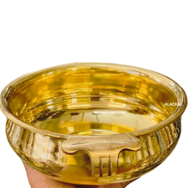 BRASS LIGHTWEIGHT FLOWER DECOR URULI FOR HOME STYLING | GIFTING | MANNAR