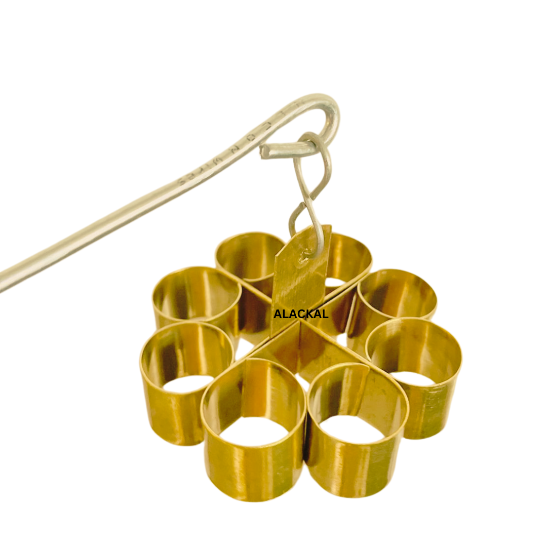 BRASS ACHAPPAM MAKER WITH HANDLE