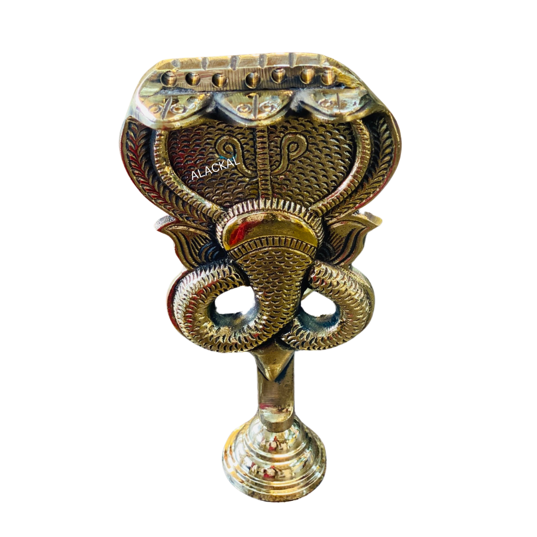 BRASS NAGARAJAVU HEADED ARATI | NAGA ARATI