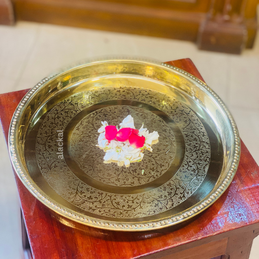 BRASS DESIGN THALIKA | PLATE | THAMBOOLAM TO KEEP FRUITS | MUST HAVE FOR WEDDING CEREMONY