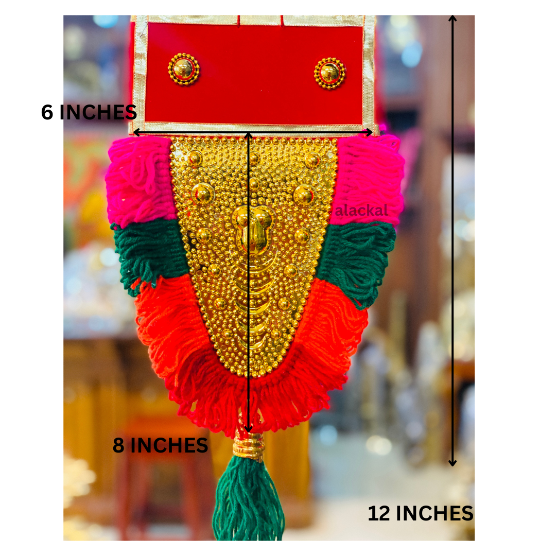 HANDCRAFTED TRADITIONAL KERALA NETTIPATTAM ( 1 FEET HEIGHT ) | WALL DECORATION