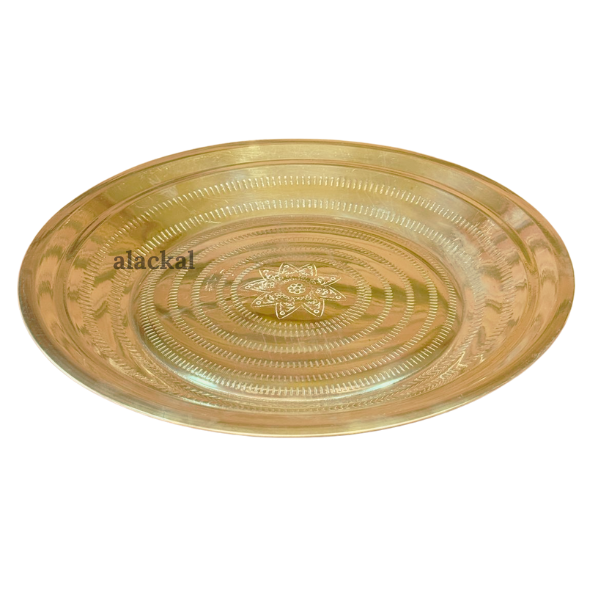BRASS DESIGNED THALIKA | THALAM | THAMBOOLAM | PLATE FOR HINDU WEDDING RITUALS
