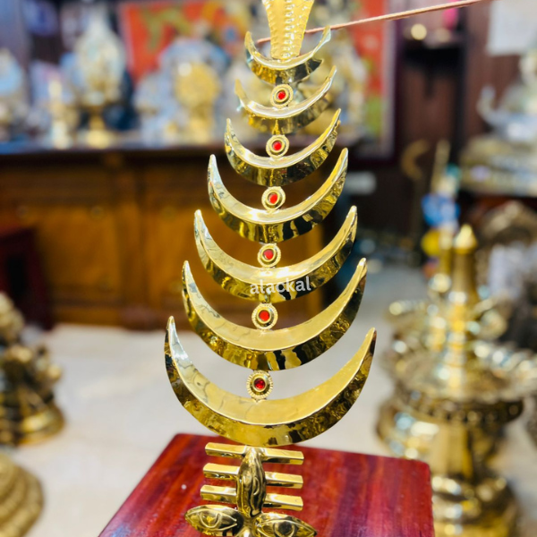 MAHADEVA THIRUMUGAM | ANGI WITH 7 CHANDRAKALA RED STONES AND NAGA ON THE TOP FOR SHIVA TEMPLE | MAHA SIVARATRI