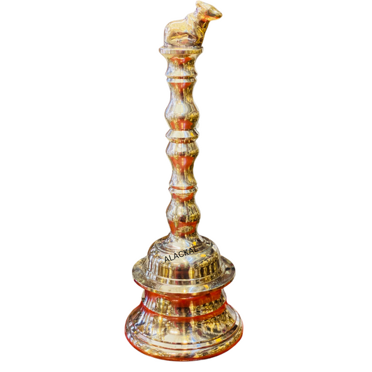 BRONZE POOJA BELL WITH NANDHI ON TOP
