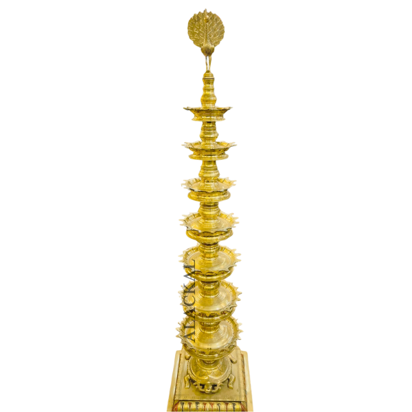 Kerala Handmade Brass Deepasthambham with Annapakshi | 101 Wicks | Sthambha Vilakku| Alackal Bell Metals Mannar