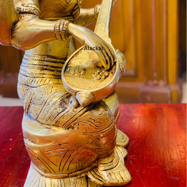 BRASS SARASWATI DEVI IDOL