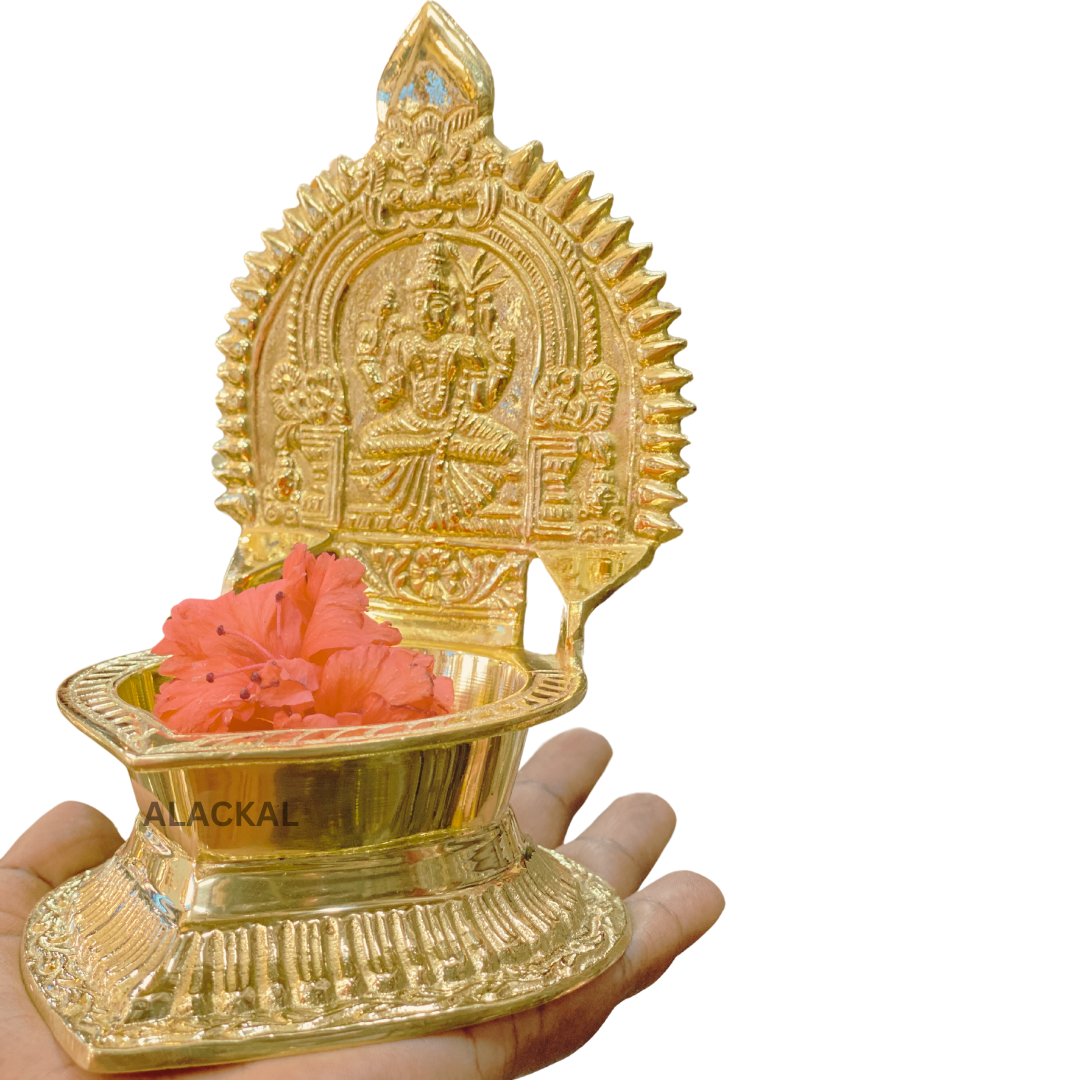 BRASS KAMAKSHI AMMAN LAMP