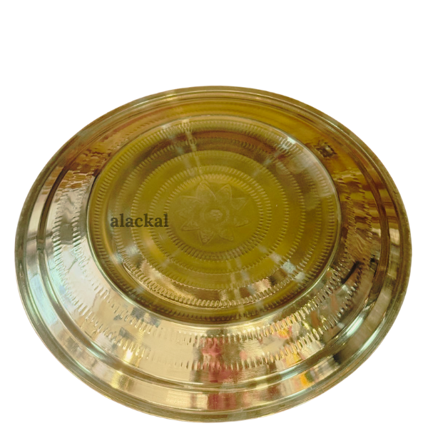 BRASS DESIGNED THALIKA | THALAM | THAMBOOLAM | PLATE FOR HINDU WEDDING RITUALS