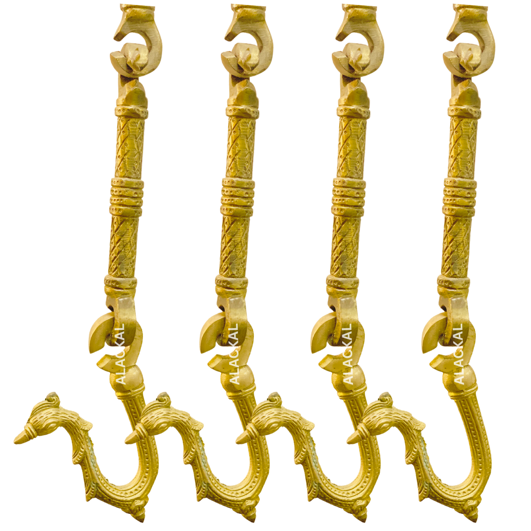 PREMIUM BRASS SWING CHAIN | JULA CHAIN | AATUNJAL | OONJAL FOR INDOOR | 6 FEET, 4 CHAINS | MANNAR