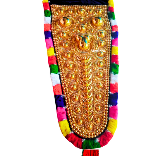 HANDCRAFTED KERALA TRADITIONAL ORIGINAL NETTIPATTAM | BRASS EMBEDDED NETTIPATTAM | WALL DECOR | ELEPHANT CAPARISON | KERALA HOME DECOR