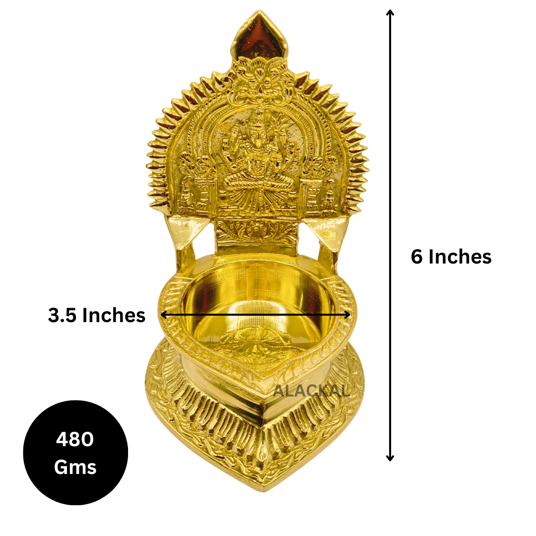 BRASS KAMAKSHI AMMAN LAMP