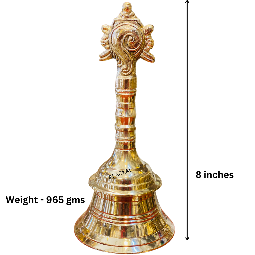 SHANKH CHAKRA BRASS POOJA BELLS | PUJA RITUALS