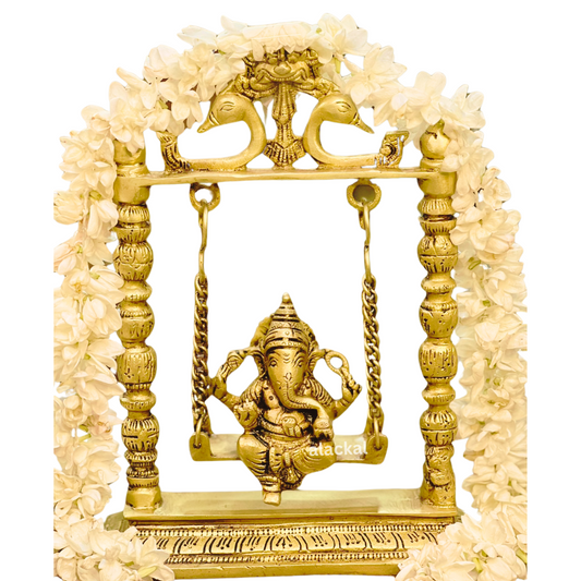 BRASS DECORATIVE SWING GANESHA