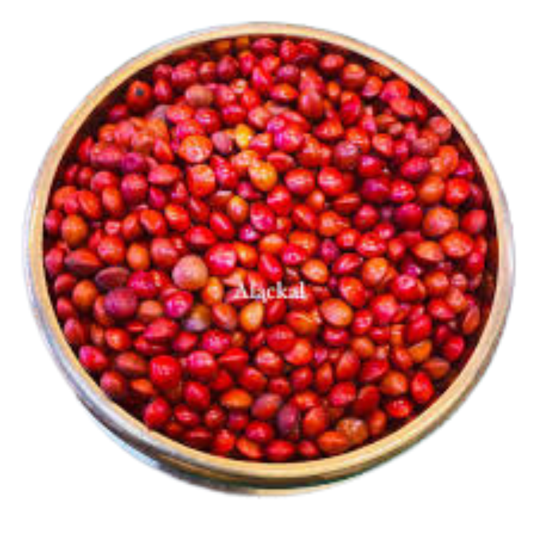 ALACKAL BELL MEALS MANNAR - MANJADI KURU - RED SEEDS - HOME DECOR