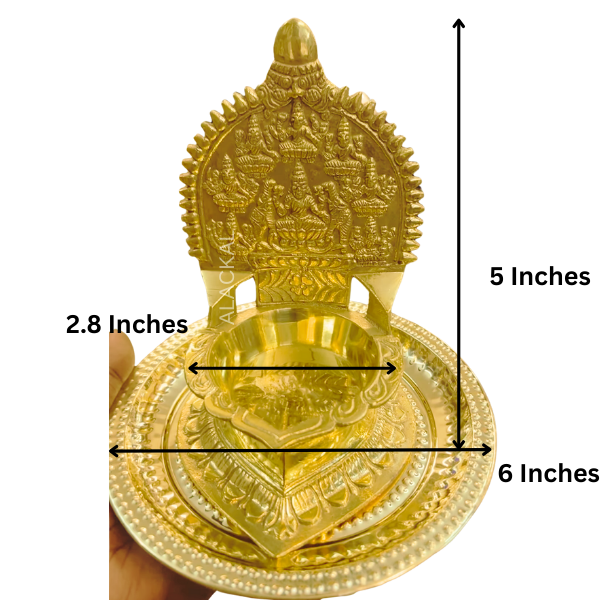 Authentic Handmade Brass Vilakku from Mannar Kerala – Spiritual Home Decor