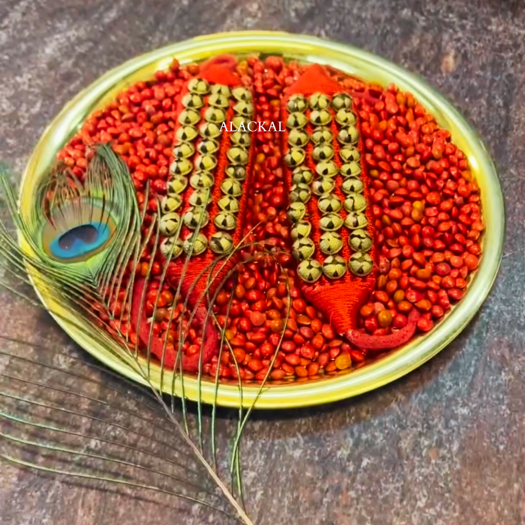 Handcrafted classical dance accessories set for dance schools and arangetram gifts from Alackal Bell Metals Mannar