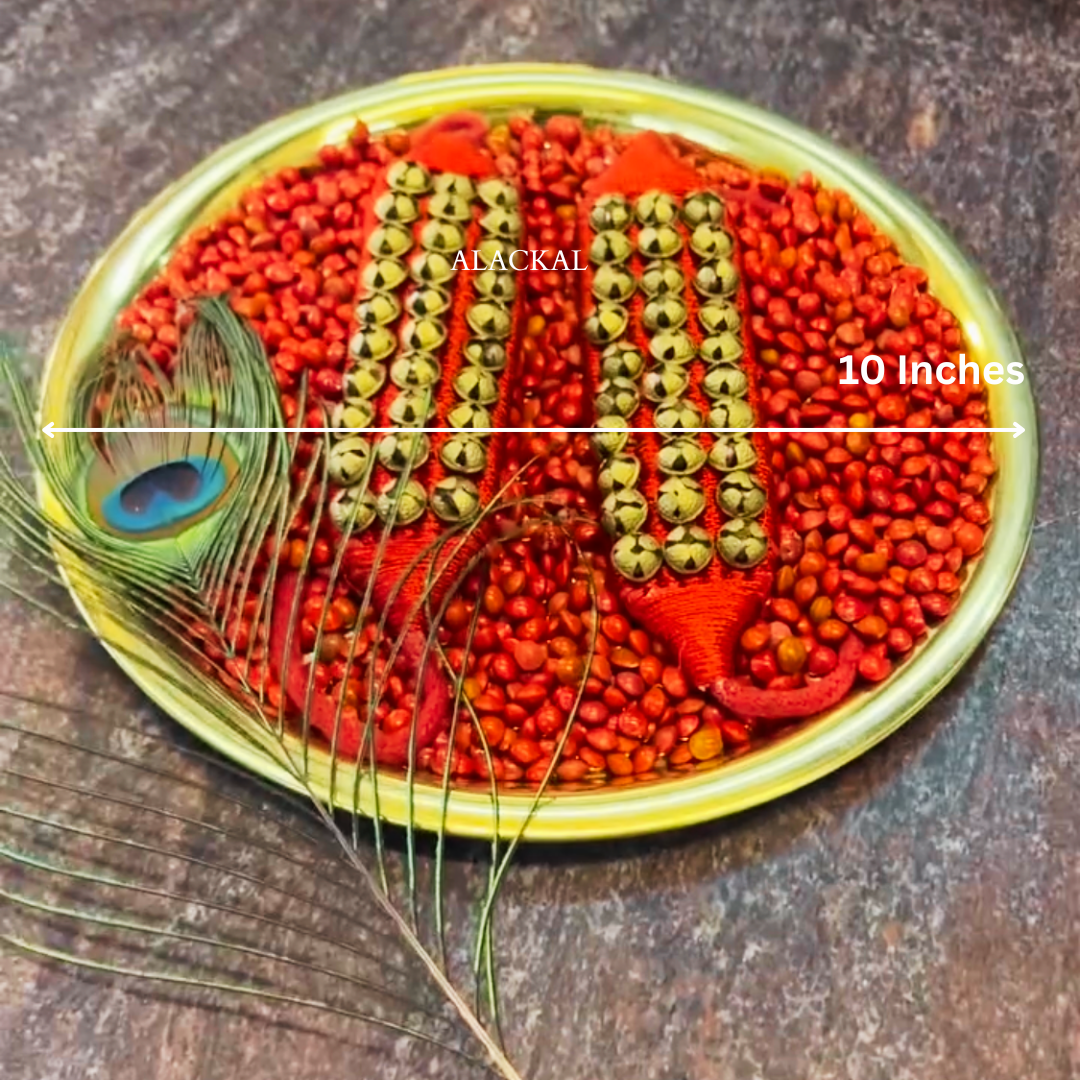 Handcrafted classical dance accessories set for dance schools and arangetram gifts from Alackal Bell Metals Mannar