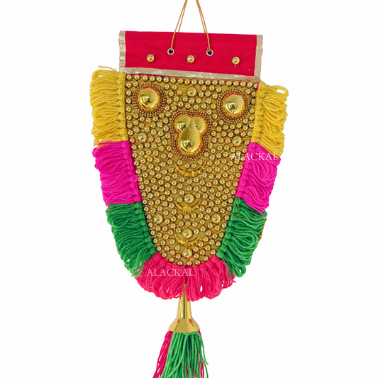 Wall Hanging Kerala Nettipattam – Traditional Elephant Caparison for Home Decor – Alackal Bell Metals Mannar