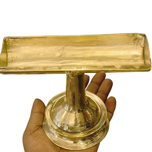 Handmade Bronze Paathivilakku with 7 Wicks | Traditional Kerala Oil Lamp for Pooja Room & Temple by Alackal Bell Metals Mannar