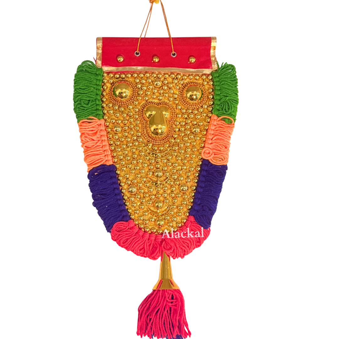 Kerala Nettipattam – Handmade Traditional Elephant Caparison for Wall Decor