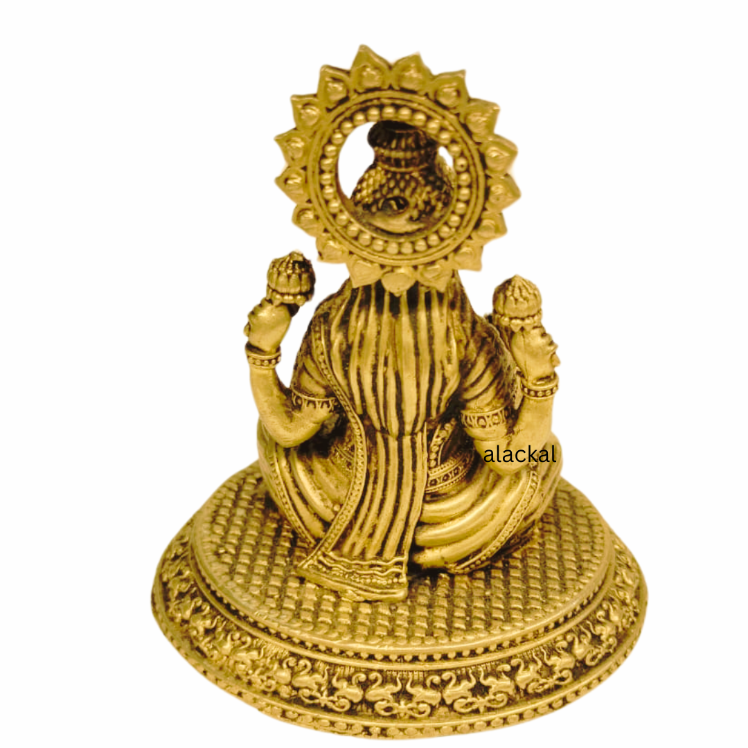 BRASS DHANALAKSHMI IDOL