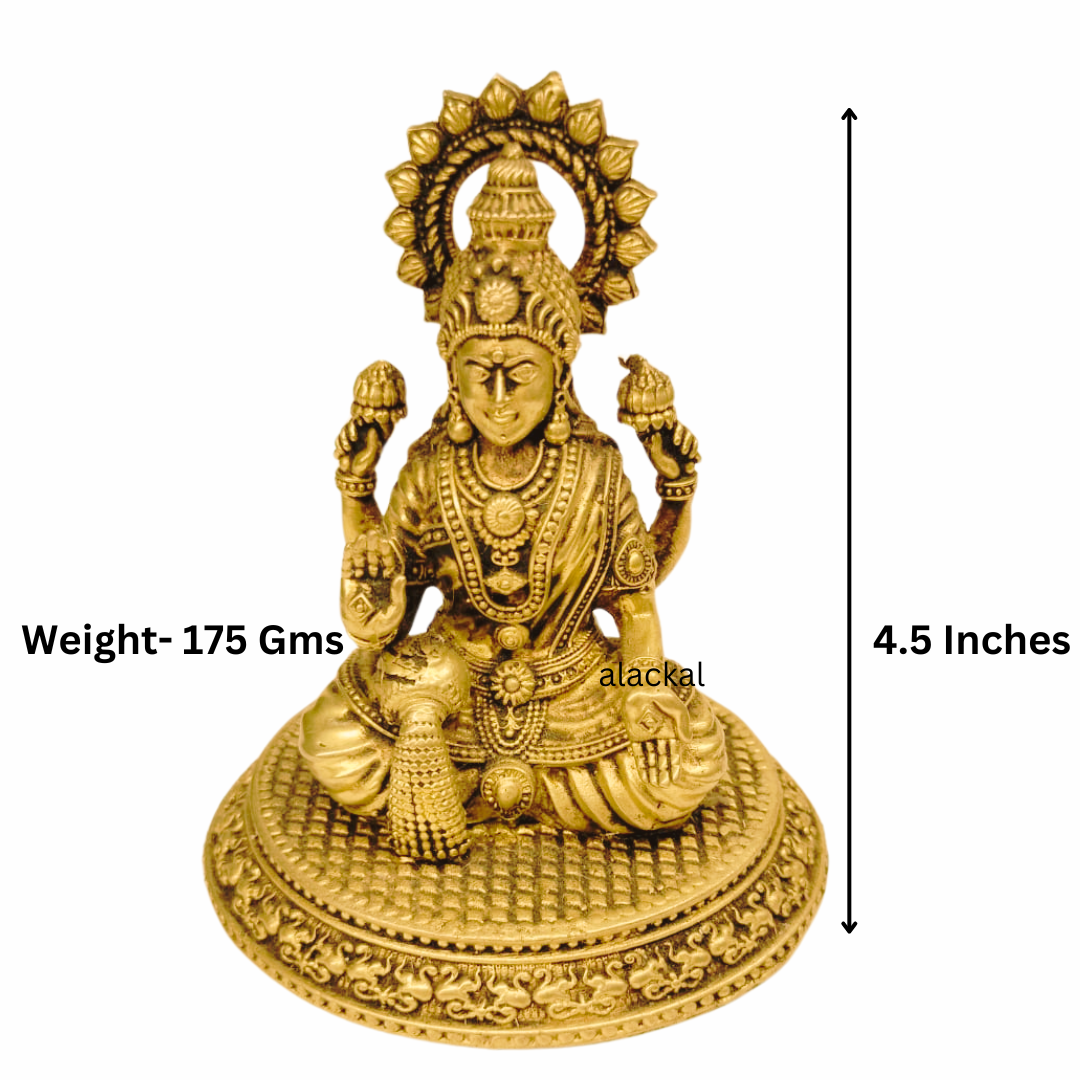 BRASS DHANALAKSHMI IDOL