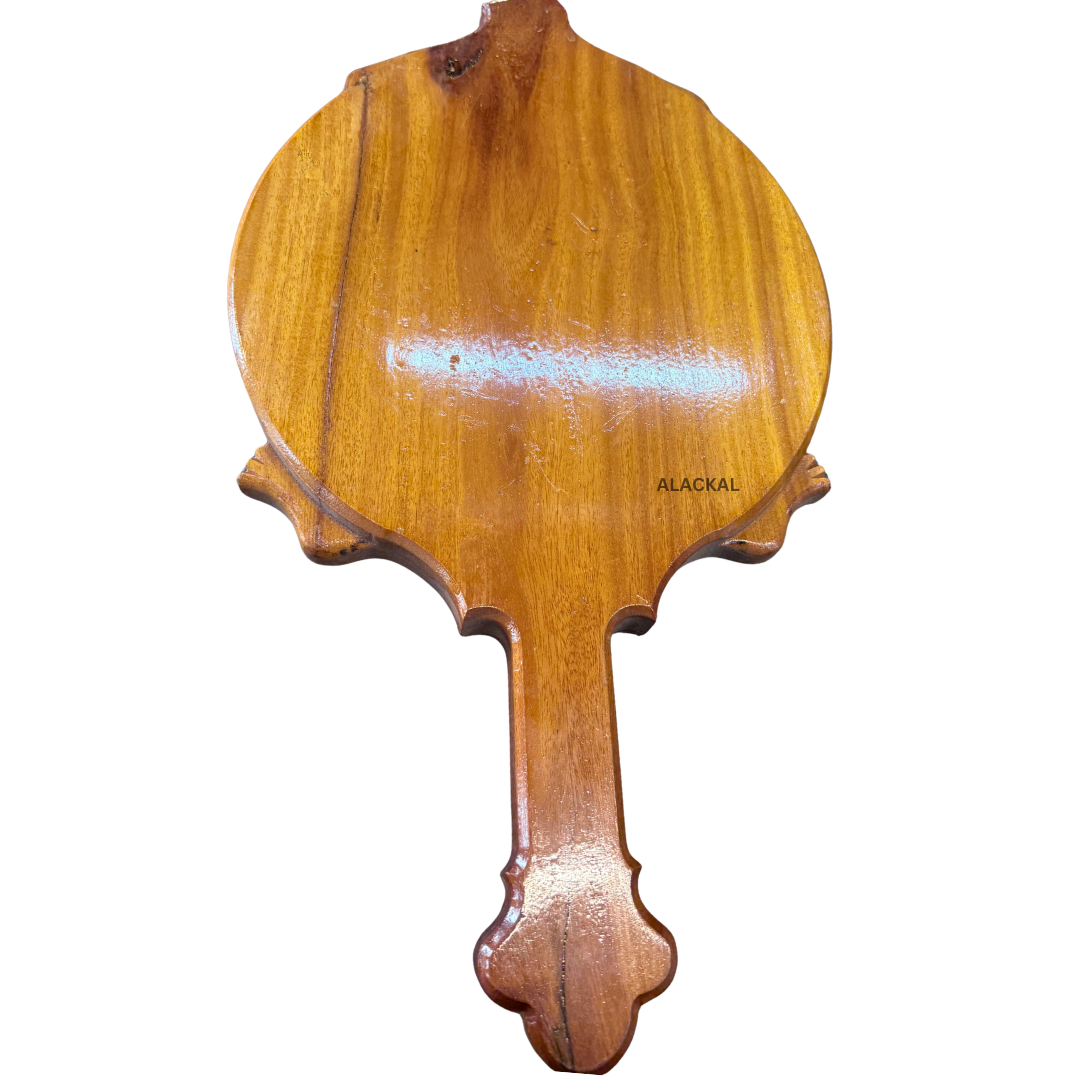 Traditional Wooden Tortoise - Shaped Avani Palaka – Ritual Seat for Temple Priests | Handmade in Mannar by Alackal Bell Metals