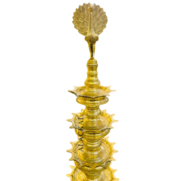 Kerala Handmade Brass Deepasthambham with Annapakshi | 101 Wicks | Sthambha Vilakku| Alackal Bell Metals Mannar