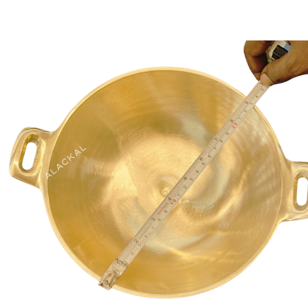 Handmade Bronze Appachatti with Ladle  / Appam Pan for Crispy Appam | Traditional Kerala Cookware for Easter, Christmas & Festive Cooking – Alackal Bell Metals Mannar