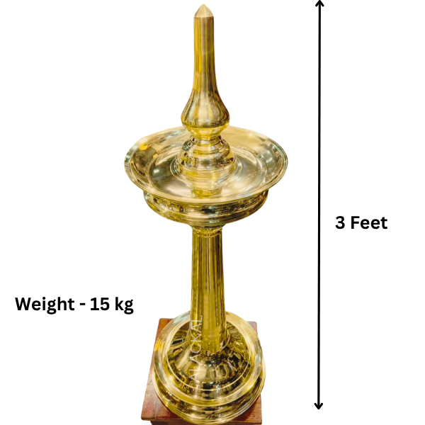 Bhagavathy Vilakku | Oil Lamp – Handmade Bronze Vilakku | Traditional Kerala for Bhagavathy Seva In Temples |